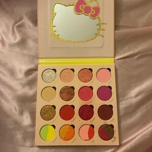 Hello Kitty Bright Pink, Red, Gold & Green Eyeshadow Palette